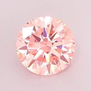 1.41 Carat Round Fancy Vivid Pink SI1 Lab Diamond