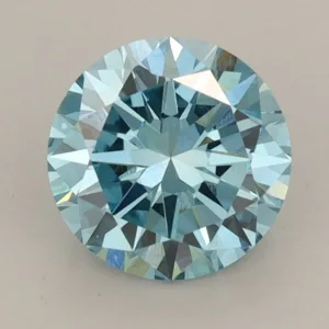 1.44 Carat Round Fancy Vivid Blue VVS2 Lab Diamond