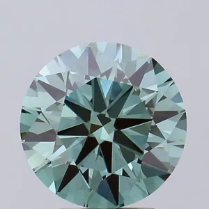 1.46 Carat Round Fancy Vivid Blue SI1 Lab Diamond