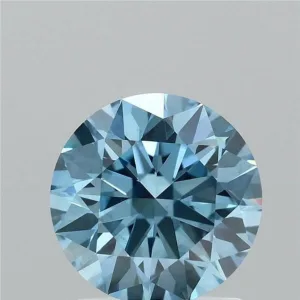 1.48 Carat Round Fancy Vivid Blue VS1 Lab Diamond