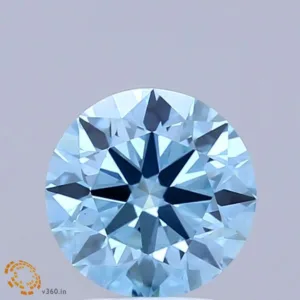 1.49 Carat Round Fancy Vivid Blue VS1 Lab Diamond