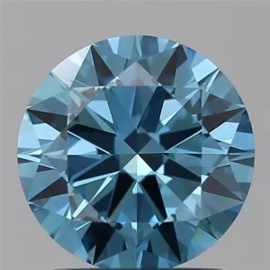 1.49 Carat Round Fancy Vivid Blue VVS1 Lab Diamond
