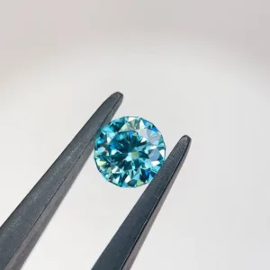 1.49 Carat Round Fancy Vivid Blue VVS2 Lab Diamond