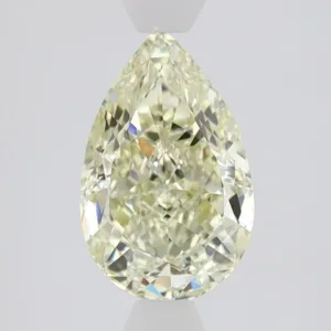 1.5 Carat Pear Fancy Light Yellow VVS1 Natural Diamond