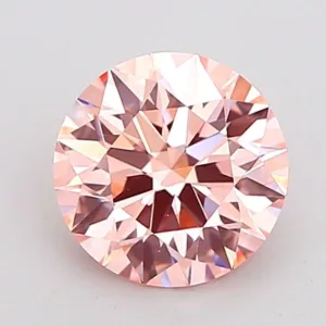 1.5 Carat Round Fancy Intense Pink VS1 Lab Diamond