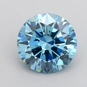1.5 Carat Round Fancy Vivid Blue VS1 Lab Diamond