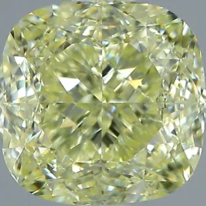 1.51 Carat Cushion Brilliant Faint Yellow VS1 Natural Diamond