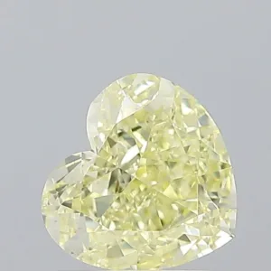 1.51 Carat Heart Fancy Yellow VS2 Natural Diamond