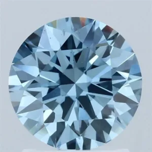 1.51 Carat Round Fancy Vivid Blue VS2 Lab Diamond