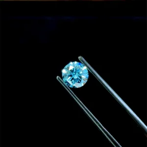 1.51 Carat Round Fancy Vivid Blue VVS2 Lab Diamond