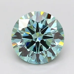 1.51 Carat Round Fancy Vivid Green VS1 Lab Diamond