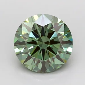 1.51 Carat Round Fancy Vivid Green VS1 Lab Diamond