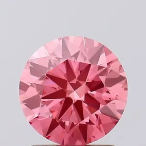 1.51 Carat Round Fancy Vivid Pink VS2 Lab Diamond