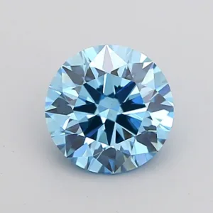 1.52 Carat Round Fancy Vivid Blue VS1 Lab Diamond