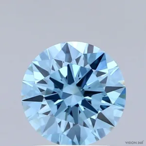 1.52 Carat Round Fancy Vivid Blue VS1 Lab Diamond
