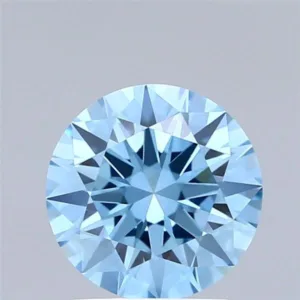 1.52 Carat Round Fancy Vivid Blue VVS2 Lab Diamond