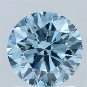 1.53 Carat Round Fancy Vivid Blue VS2 Lab Diamond