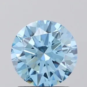 1.54 Carat Round Fancy Vivid Blue VS1 Lab Diamond