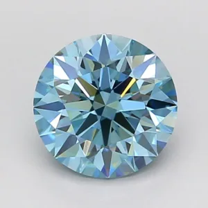 1.54 Carat Round Fancy Vivid Blue VS1 Lab Diamond