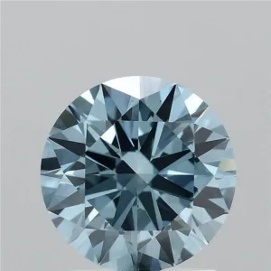 1.54 Carat Round Fancy Vivid Blue VS1 Lab Diamond