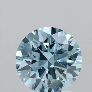 1.55 Carat Round Fancy Vivid Blue VS1 Lab Diamond