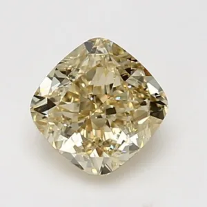 1.56 Carat Cushion Brilliant Fancy Yellow VVS2 Natural Diamond