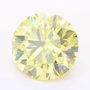 1.56 Carat Round Fancy Yellow VS1 Lab Diamond