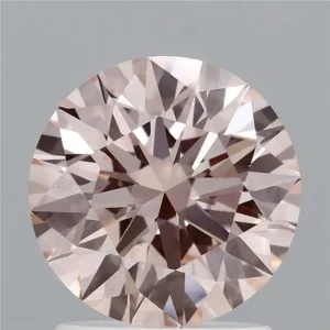 1.63 Carat Round Fancy Intense Pink VS1 Lab Diamond