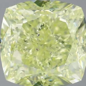 1.65 Carat Cushion Brilliant Fancy Yellow SI2 Natural Diamond