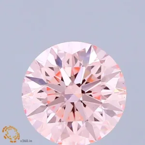 1.66 Carat Round Fancy Intense Pink VS2 Lab Diamond