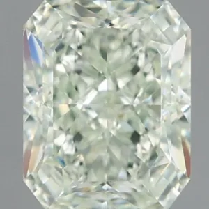 1.67 Carat Radiant Fancy Light Green VS1 Natural Diamond