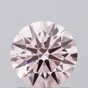 1.7 Carat Round Fancy Intense Pink VS1 Lab Diamond
