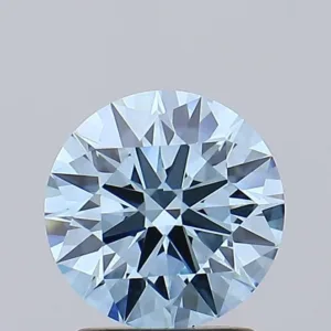 1.71 Carat Round Fancy Vivid Blue VS1 Lab Diamond