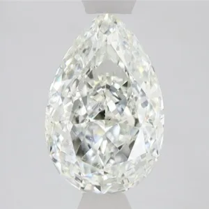 1.8 Carat Pear Very Light Green SI2 Natural Diamond