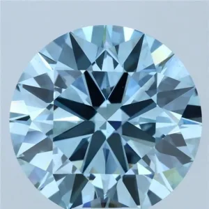 10.06 Carat Round Fancy Vivid Blue VS2 Lab Diamond