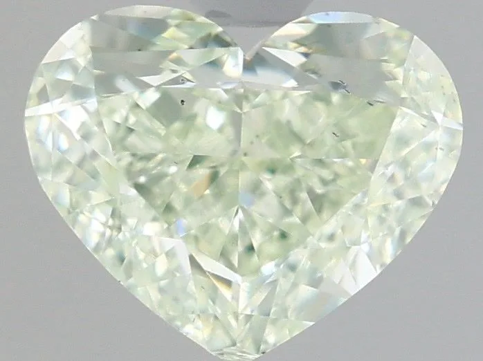 2 Carat Heart Light Yellow Green SI1 Natural Diamond 1 2 Carat Heart Light Yellow Green SI1 Natural Diamond