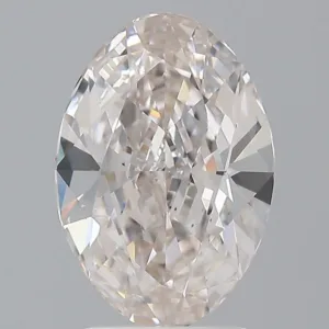 2 Carat Oval Very Light Brown VS2 Natural Diamond