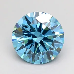 2 Carat Round Fancy Vivid Blue VS1 Lab Diamond