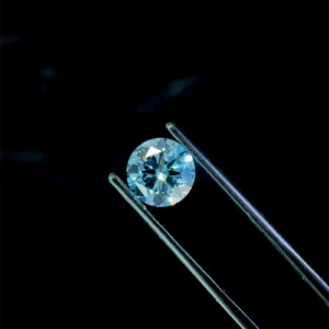 2 Carat Round Fancy Vivid Blue VS2 Lab Diamond