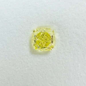 2.01 Carat Cushion Brilliant Fancy Yellow VVS2 Natural Diamond