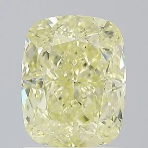 2.01 Carat Cushion Modified Fancy Yellow SI1 Natural Diamond