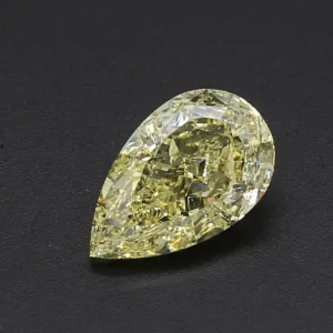 2.01 Carat Pear Fancy Yellow SI1 Natural Diamond