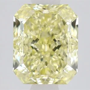 2.01 Carat Radiant Fancy Yellow VS2 Natural Diamond
