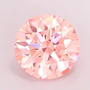 2.01 Carat Round Fancy Vivid Pink SI1 Lab Diamond