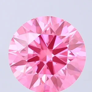2.01 Carat Round Fancy Vivid Pink VS1 Lab Diamond