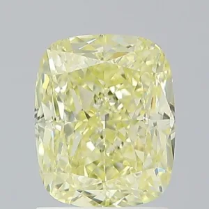 2.02 Carat Cushion Modified Fancy Yellow VS1 Natural Diamond