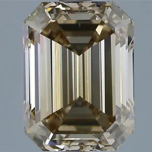 2.02 Carat Emerald Fancy Dark Brown VS2 Natural Diamond