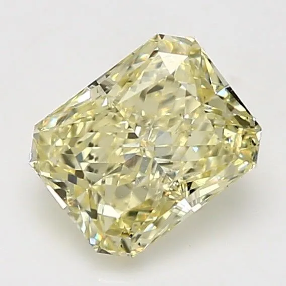 2.02 Carat Radiant Fancy Light Yellow SI1 Natural Diamond 1 2.02 Carat Radiant Fancy Light Yellow SI1 Natural Diamond