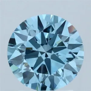 2.02 Carat Round Fancy Vivid Blue VS2 Lab Diamond