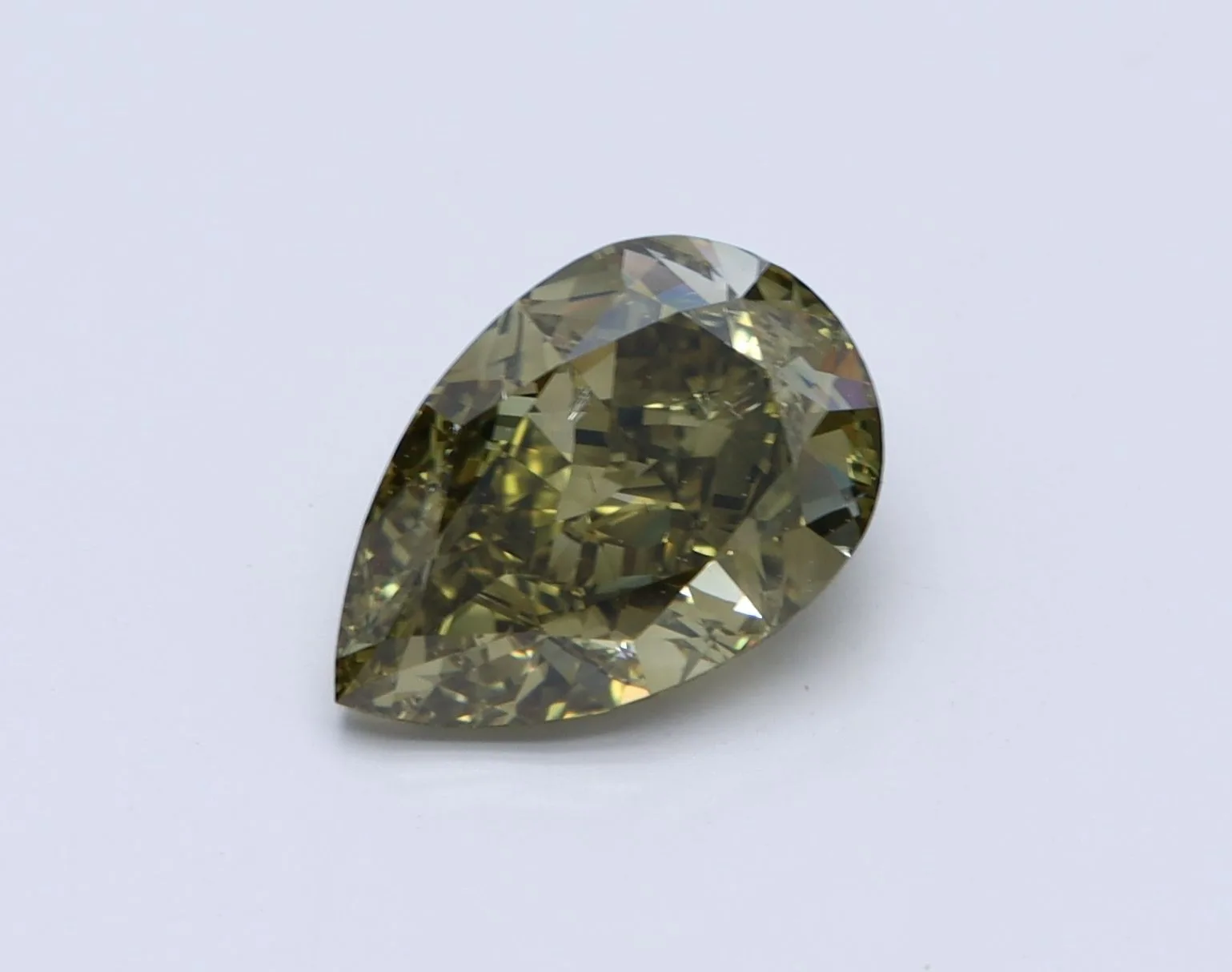 2.03 Carat Pear Fancy Deep Yellow SI1 Natural Diamond 1 2.03 Carat Pear Fancy Deep Yellow SI1 Natural Diamond